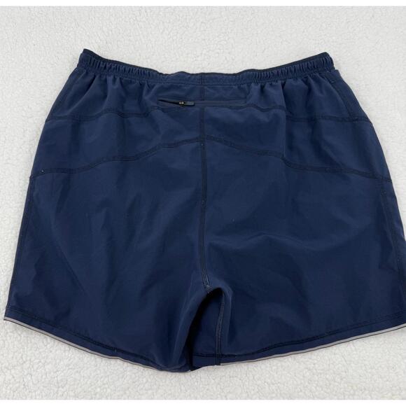 Smartwool Navy Elastic Waistband Lightweight Reflective Active Shorts Medium - Picture 2 of 6